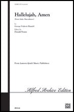 Hallelujah, Amen SATB choral sheet music cover Thumbnail